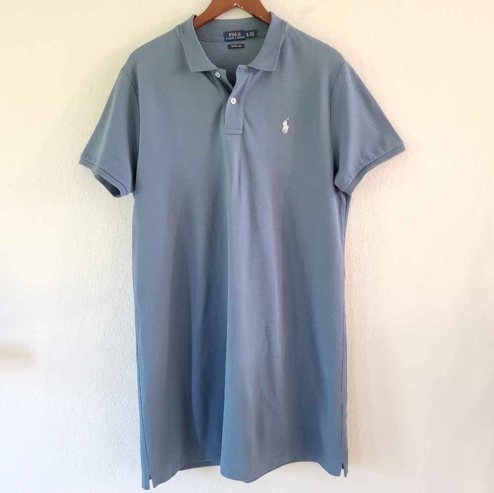 POLO RALPH LAUREN Women's Cotton Mesh Polo Mini Dress XL.